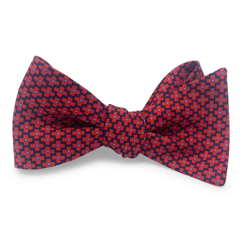Criss Cross Navy Bow 1