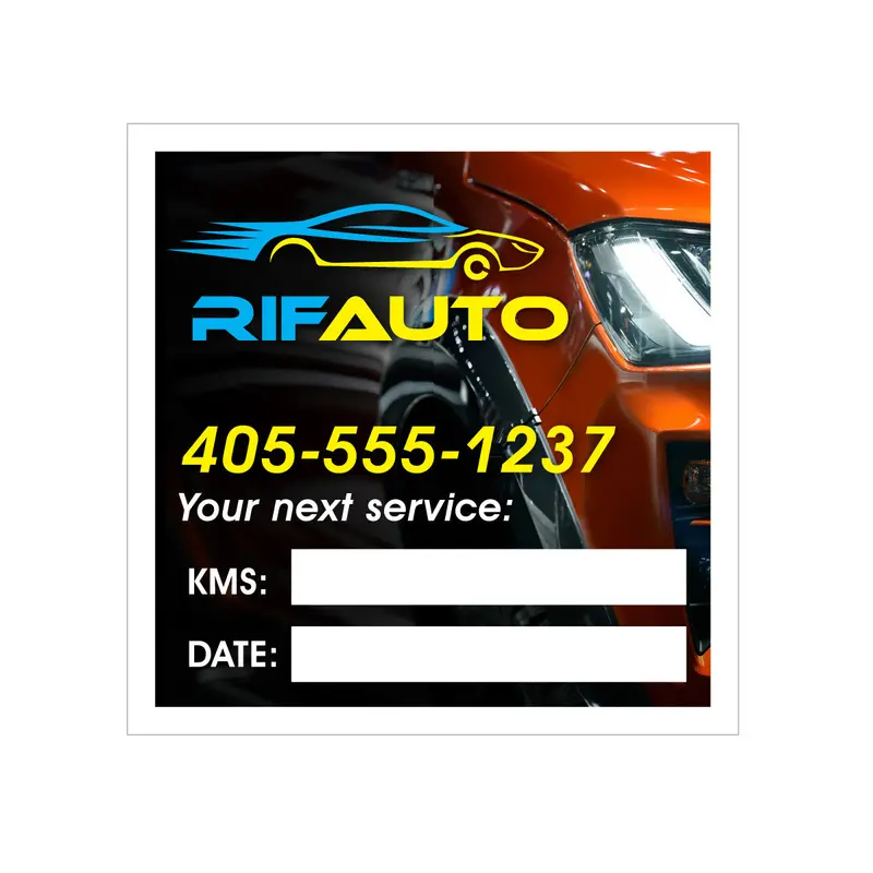 Crystal-Clear Custom Service Decal For Windows 1