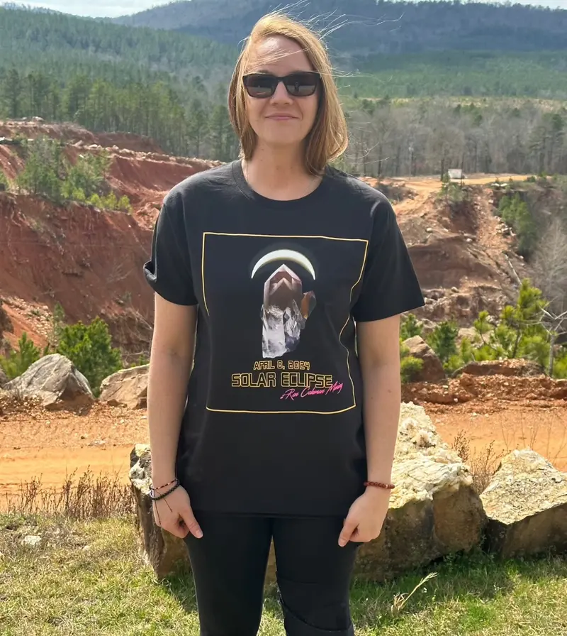 Crystal-Themed Solar Eclipse T-Shirt – Soft Short-Sleeve Souvenir Top 1