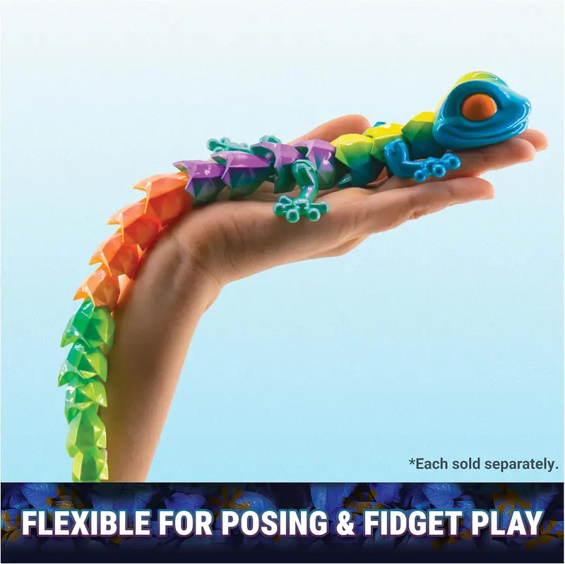 Crystalynx Articulated Gecko Figure – Posable, Detailed Collectible Animal Model 1