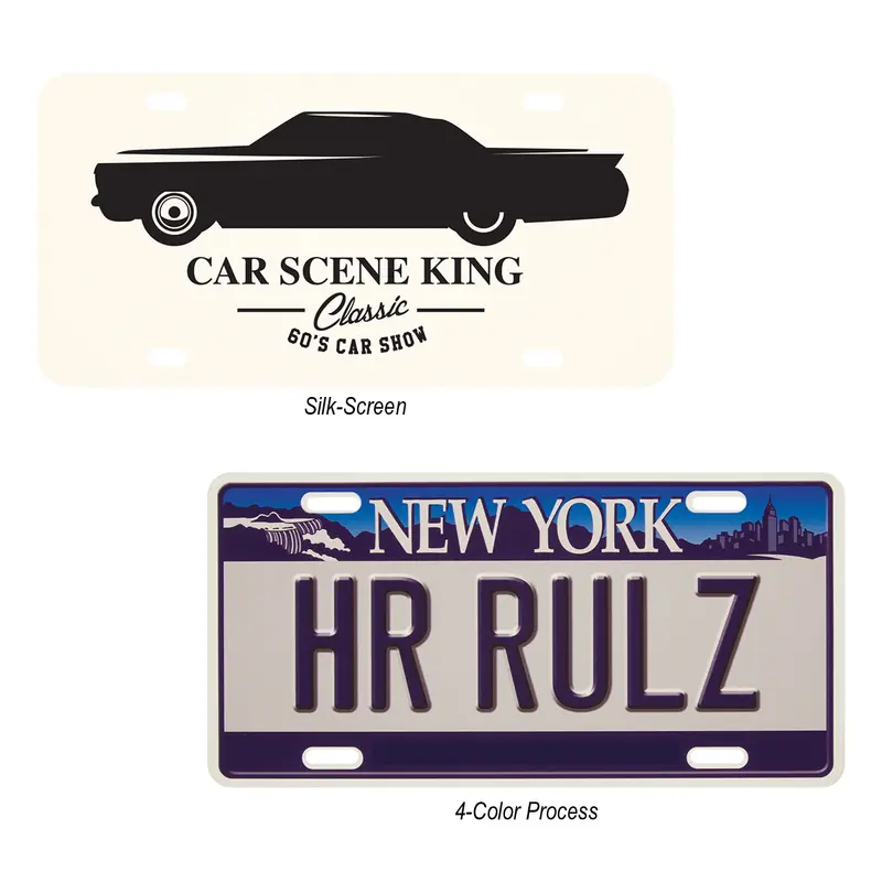 Custom 0.075-Inch Thick License Plate 1