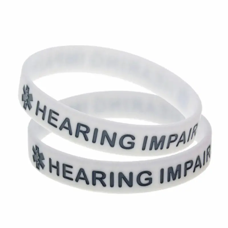 Debossed Silicone Wristbands With Vivid Color Infill 1