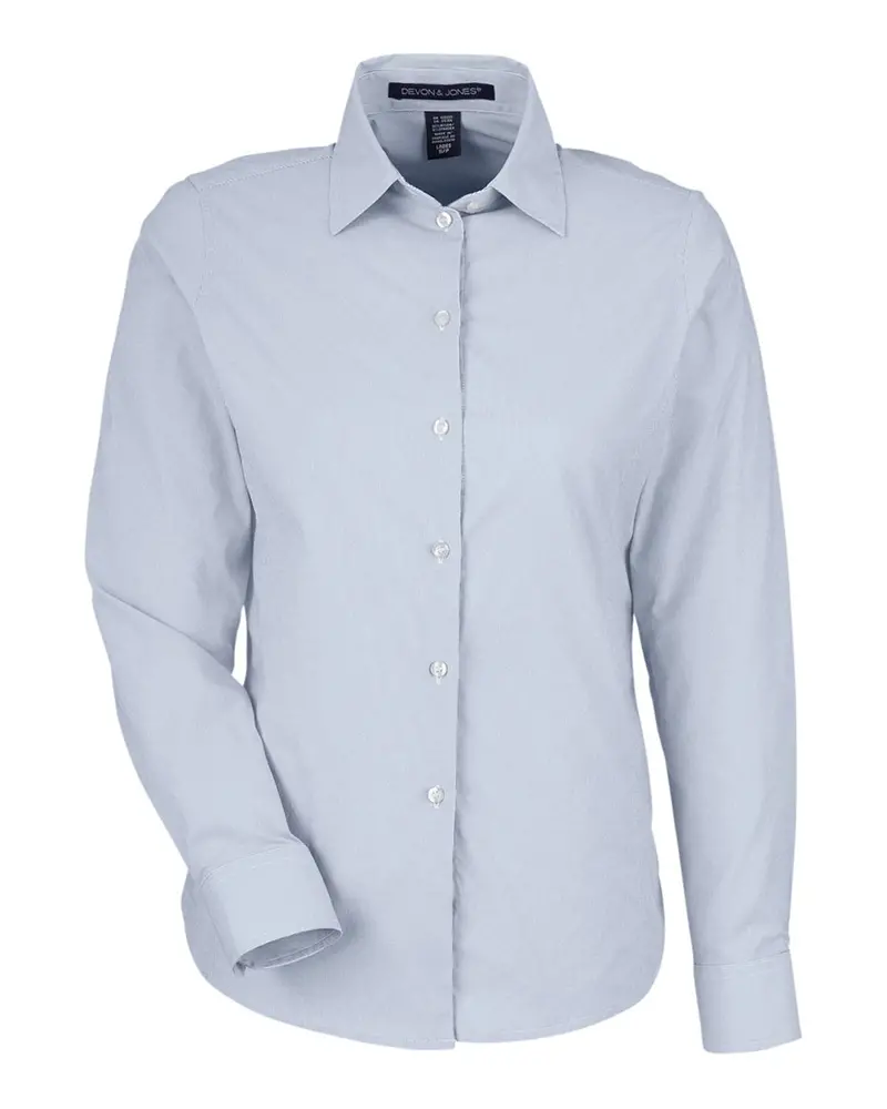 Devon & Jones Crownlux Performance Microstripe Shirt For Women 1