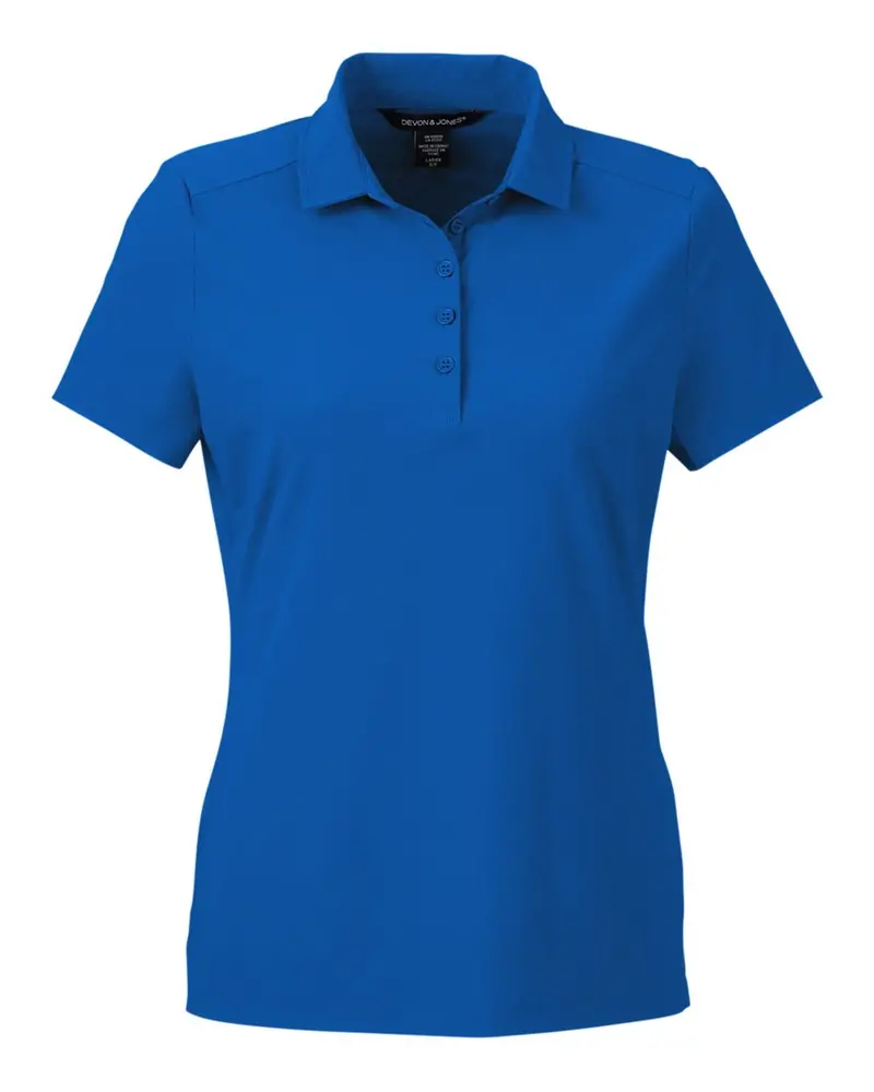 Devon & Jones Crownlux Performance Slim-Fit Ladies' Windsor Polo 1
