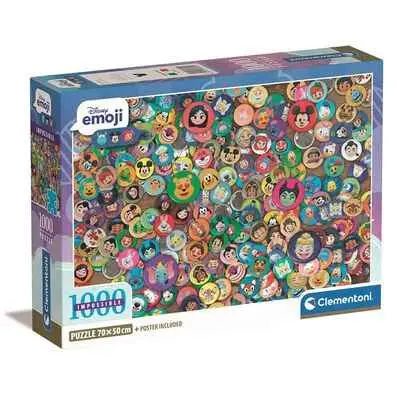 Disney Emoji 1000-Piece Jigsaw Puzzle – Vibrant Animated Character Design 1