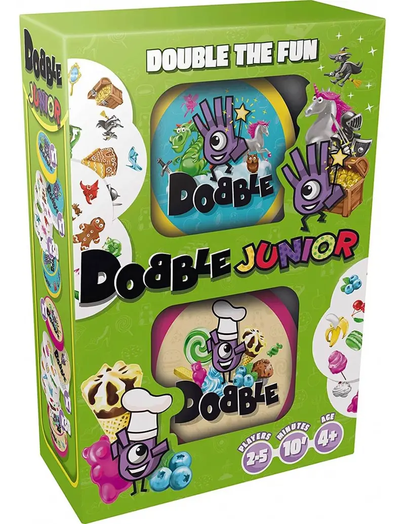 Dobble Junior – Fast-Paced Visual Recognition Card Game For Young Children 1