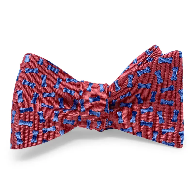 Dog Bones Bow In Red 1
