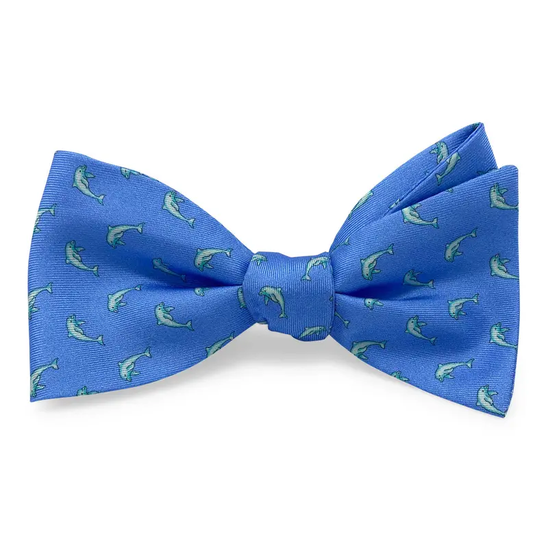 Dolphin Blue Bow Design 1