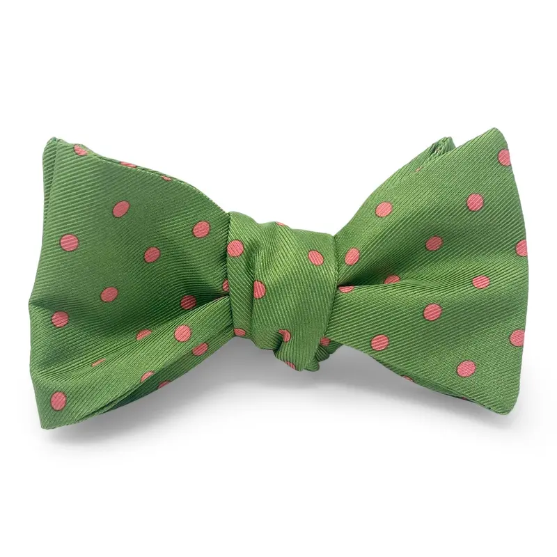 Dot Green Bow Tie 1