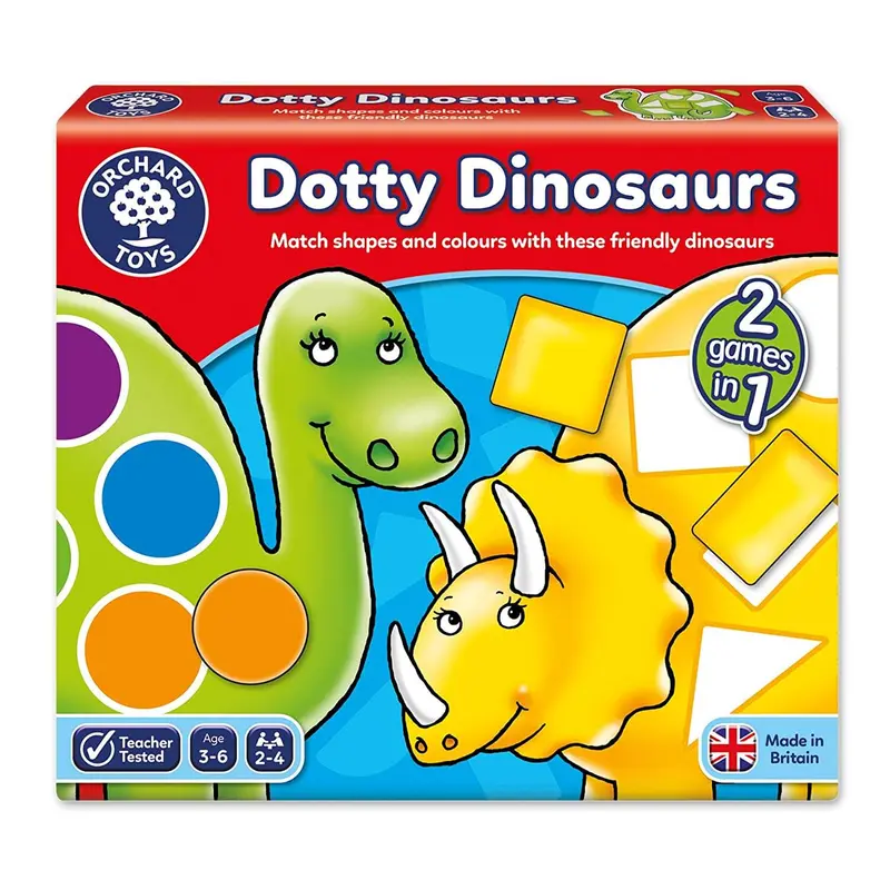 Dotty Dinosaurs Matching Game By Orchard Toys 1