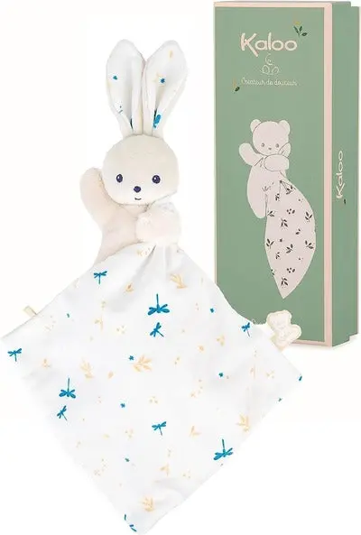 Doudou Delicate White Rabbit Comforter – Soothing Transitional Blanket 1