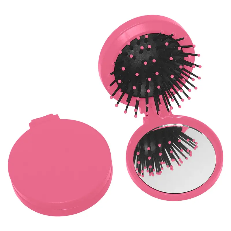 Dual-Function Brush And Mirror Compact – Portable Touch-Up Kit 1