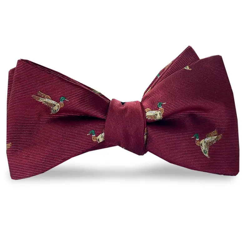 Ducks Aflight Red Bow Tie 1