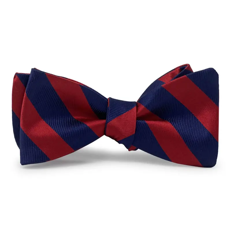 Dulles Red And Navy Bow Tie 1
