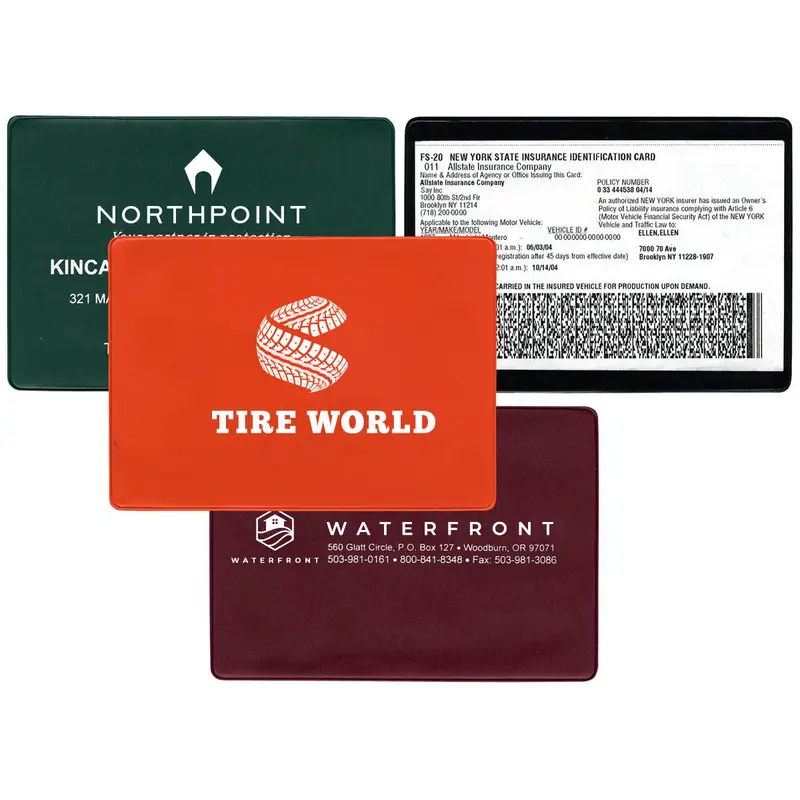 Durable Insurance Card Organizer – Multi-Slot Pvc Wallet With Secure Snap Closure & Quick-Access View Panel 1