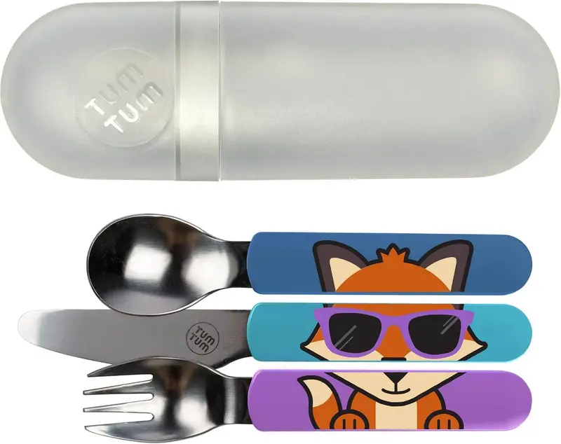 Easy-Scoop Toddler Cutlery Set With Travel Case – Felicity The Fox Theme 1