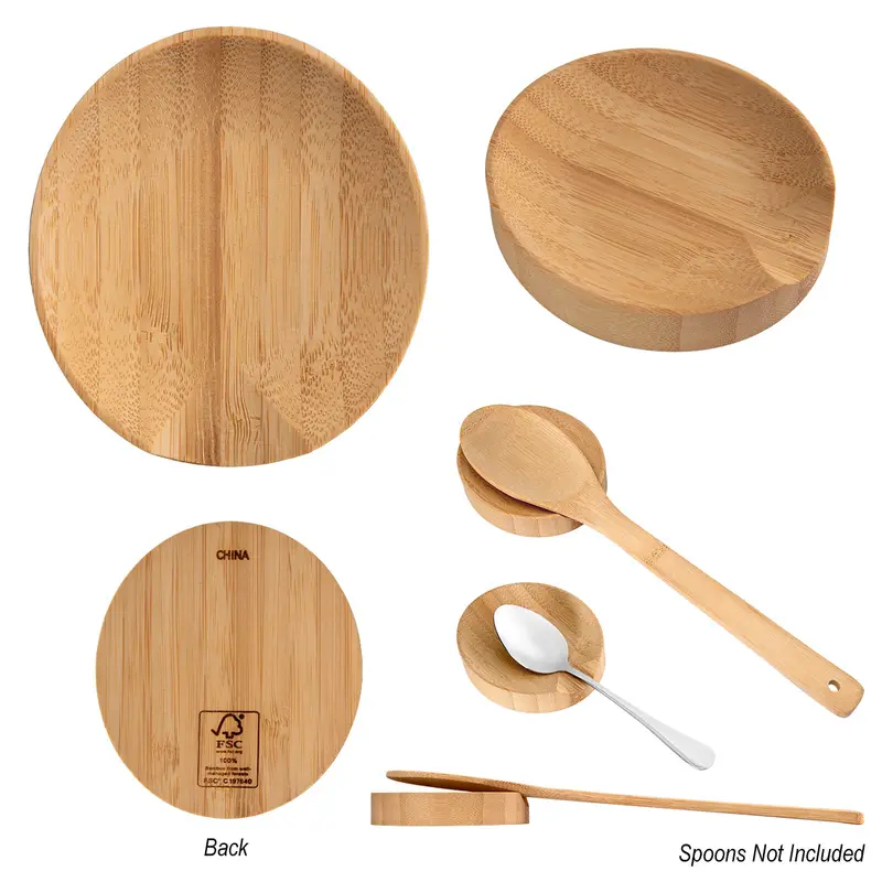 Eco-Friendly Bamboo Spoon Rest For Countertops 1