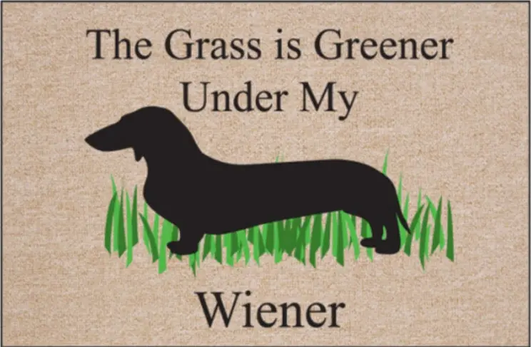 Eco-Friendly Greener Wiener Olefin Doormat 1