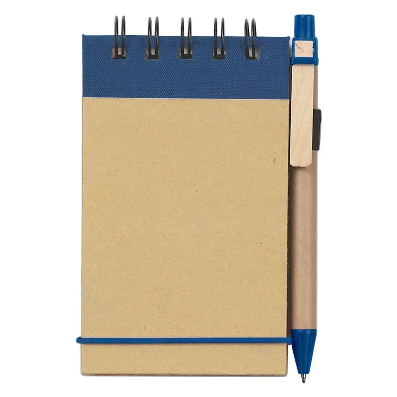 Eco-Inspired Spiral Jotter – Compact 5" X 7" Notebook With Eco-Friendly Pen 1