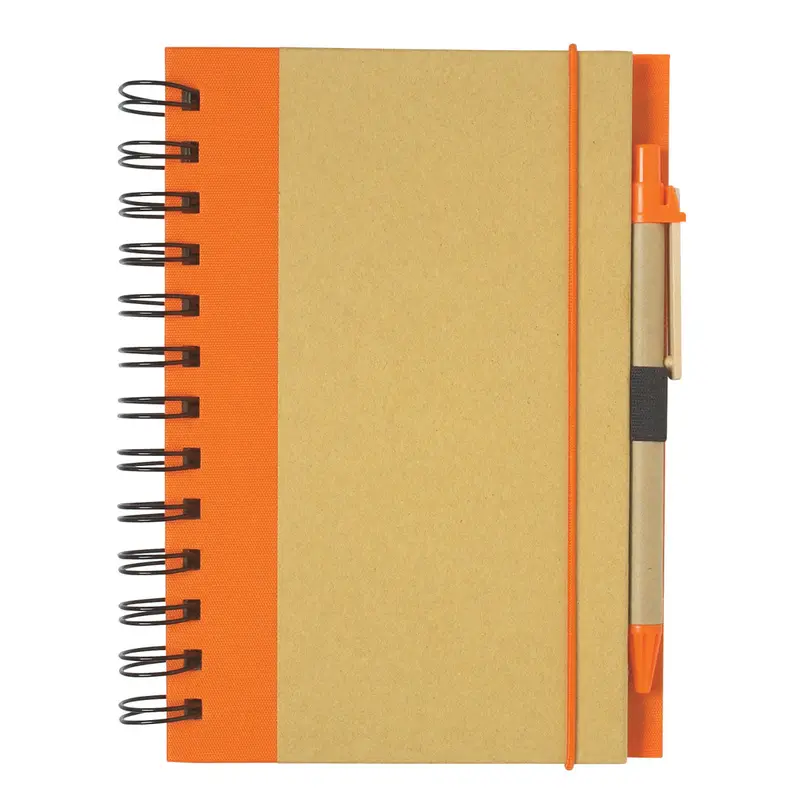 Eco-Inspired Spiral Notebook & Pen Bundle – Sustainable Office Essential 1