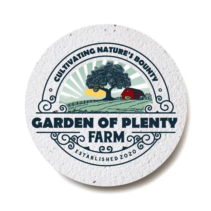 Eco Seed Paper Coasters By Bloomin® – Biodegradable & Growable Bar Accessories 1