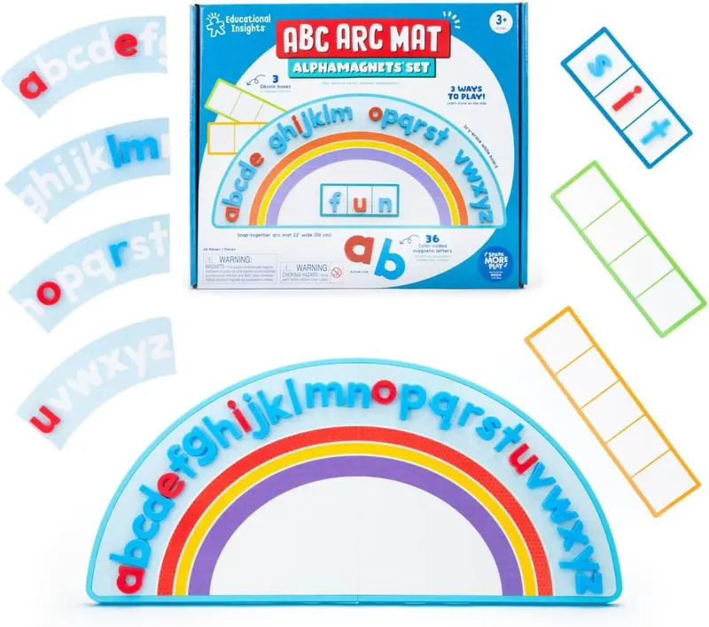 Educational Insights Abc Arc Mat With Alphamagnets – Early Literacy Learning System 1