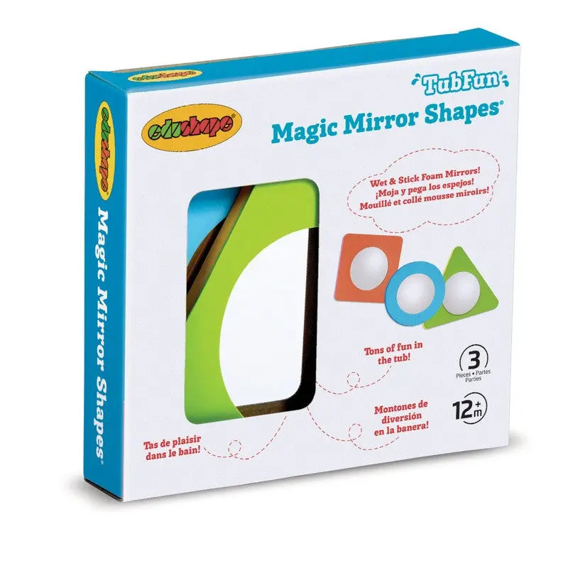 Edushape Mirror-Reflective Shape Sorting Bath Toy 1