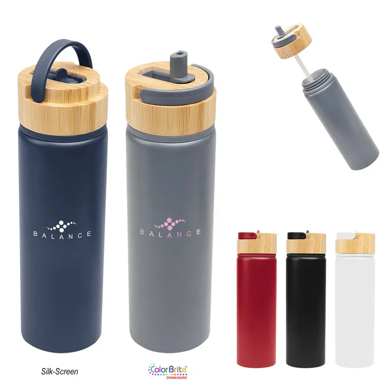 Elegant 27 Oz Ellis Bottle Featuring Natural Bamboo Closure 1