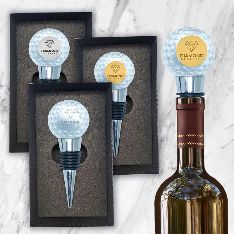 Elegant Crystal-Adorned Wine Bottle Stopper 1