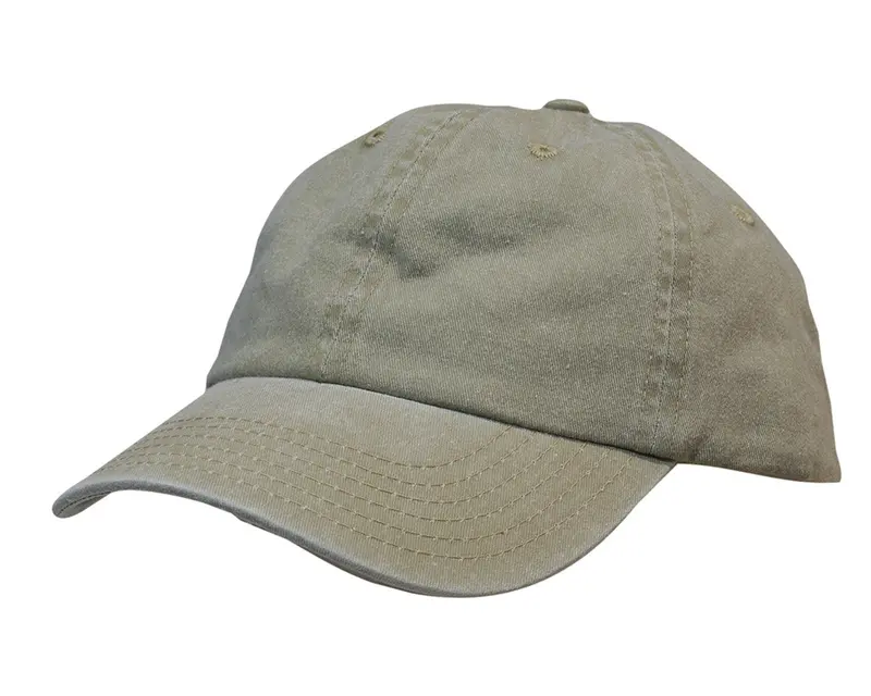 Enzyme-Washed Pigment-Dyed Cotton Twill Cap 1