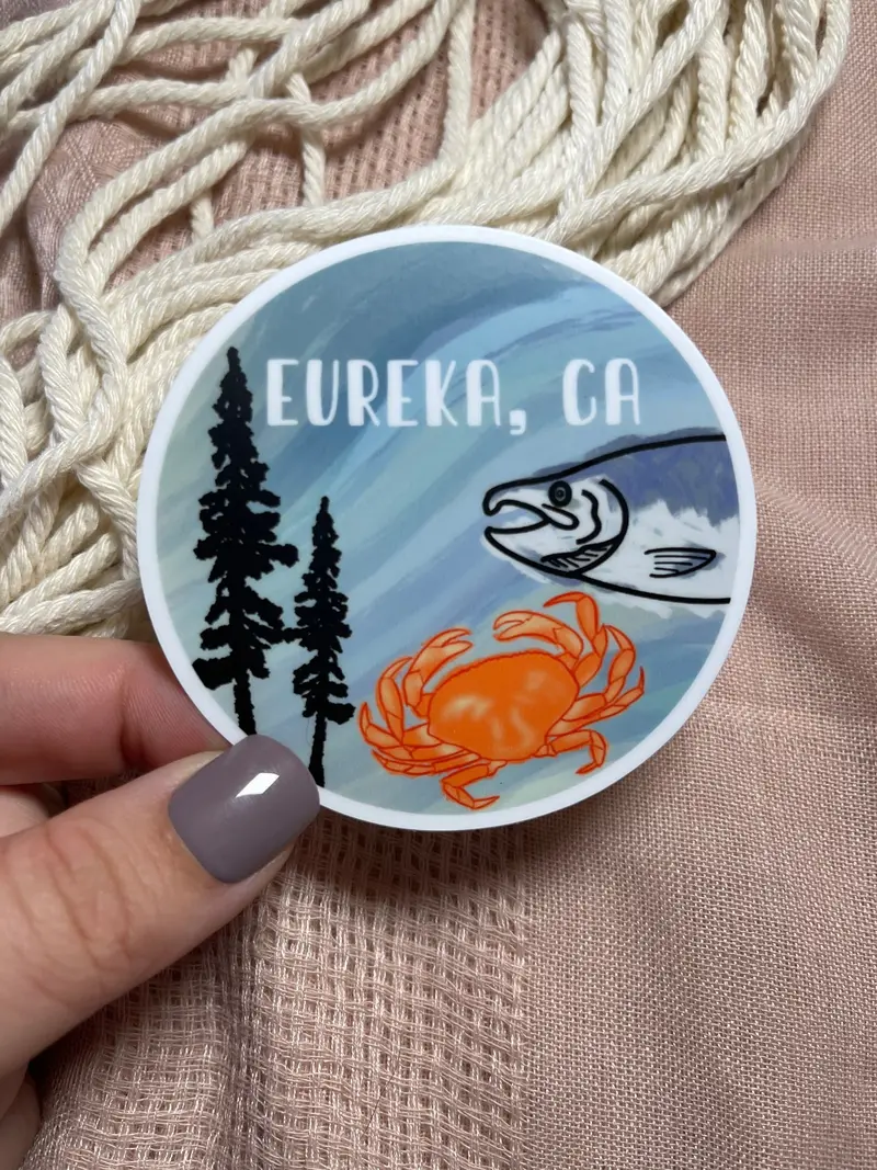 Eureka, California Coastal City Sticker 1