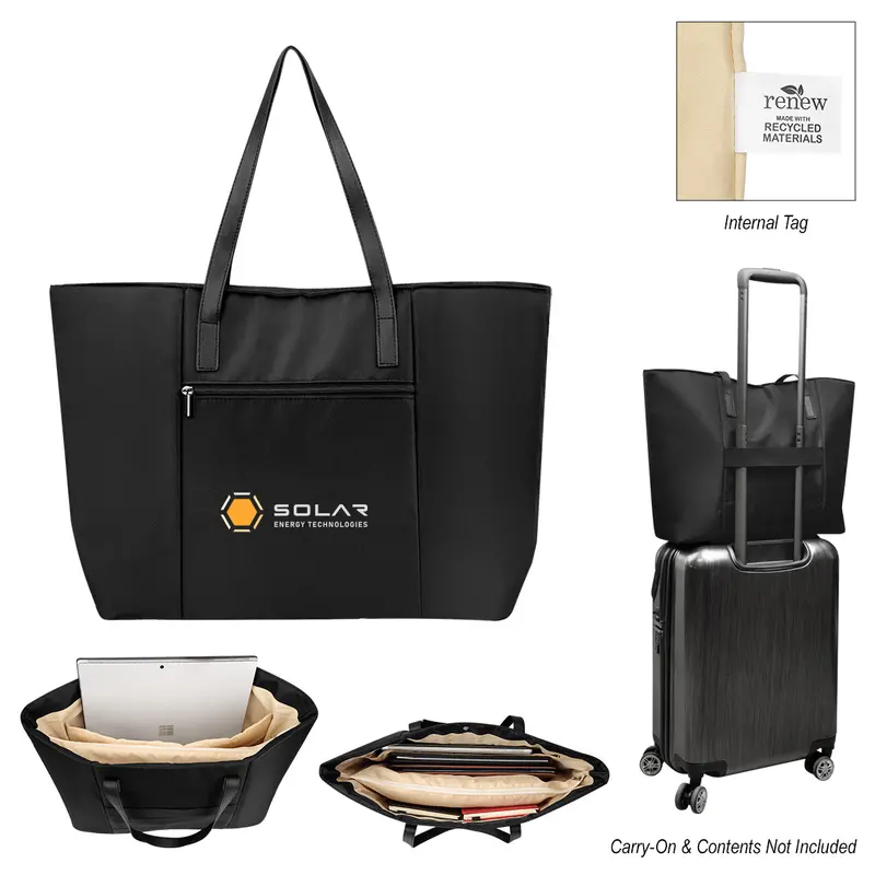 Executive Recycled Laptop Tote – Sleek Rpet Business Carry Bag 1