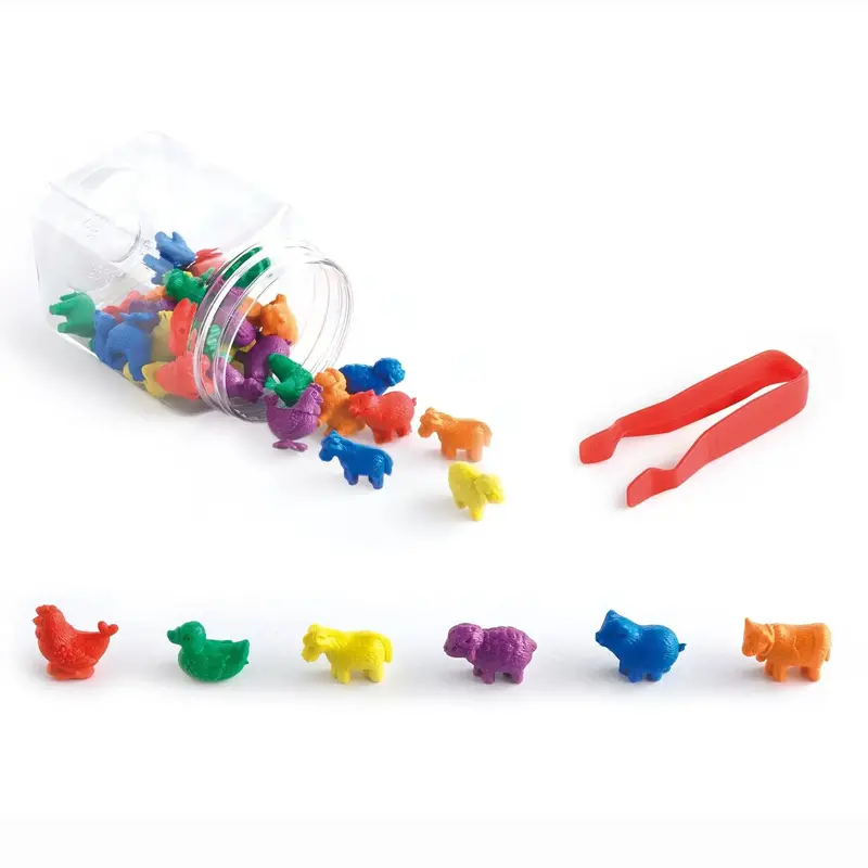 Farm Animal Counters – Realistic Figurines For Role Play & Counting 1
