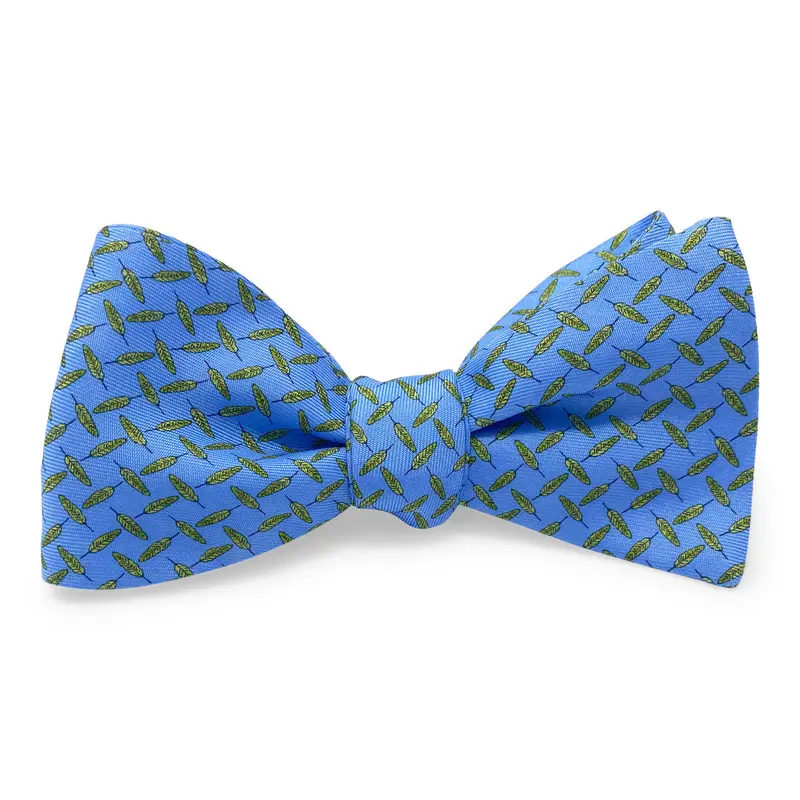 Feathers Blue Bow 1