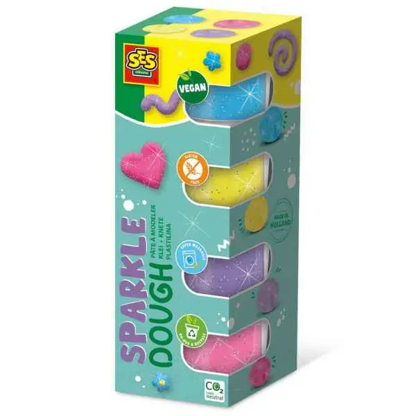 Feel Good Dough Sparkle Variety Pack – 4 X 90G Calming Sensory Playdough 1
