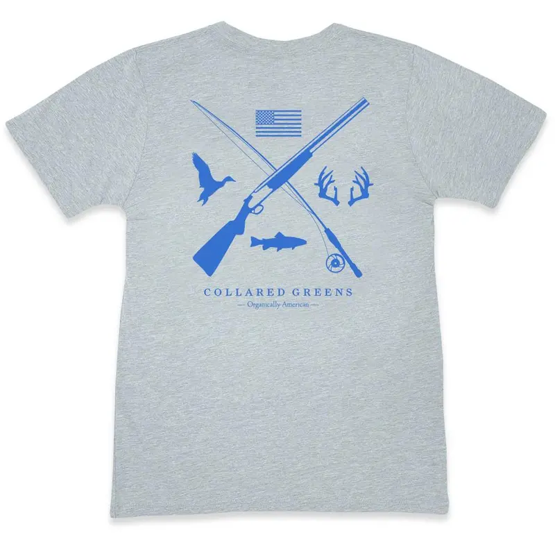 Field & Stream Gray Short Sleeve T-Shirt 1