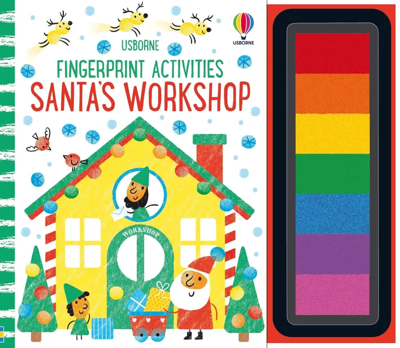 Fingerprint Art Activity Book: Santa’S Workshop 1