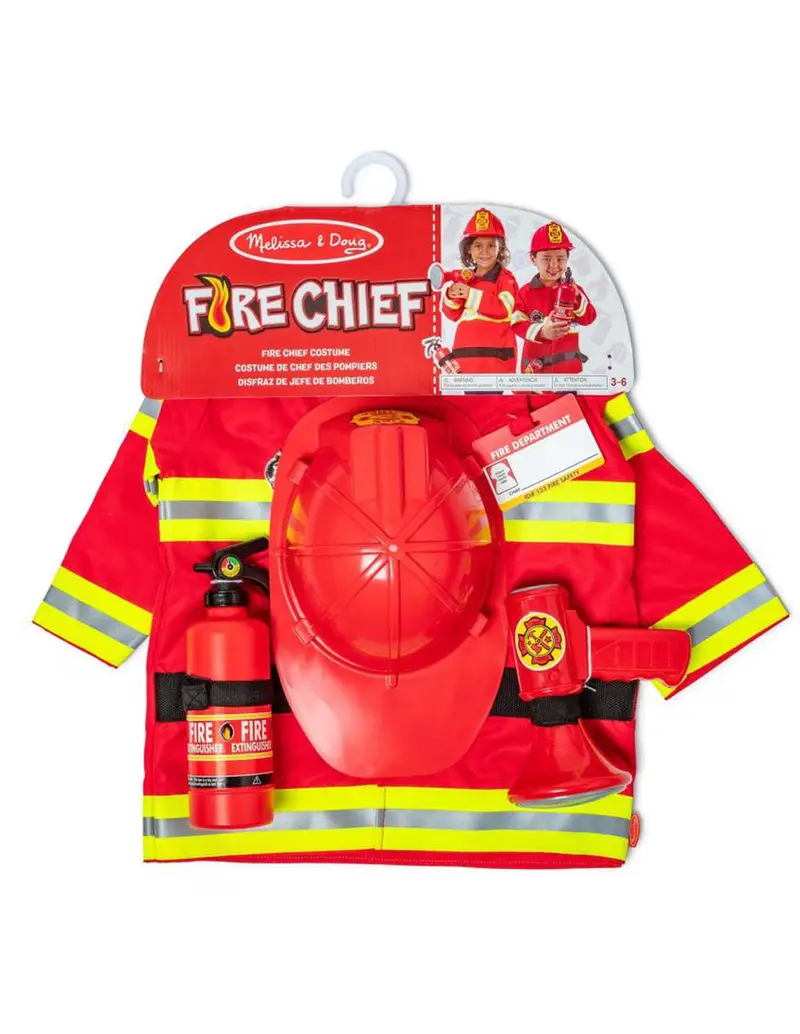 Fire Chief Pretend Play Costume Set 1