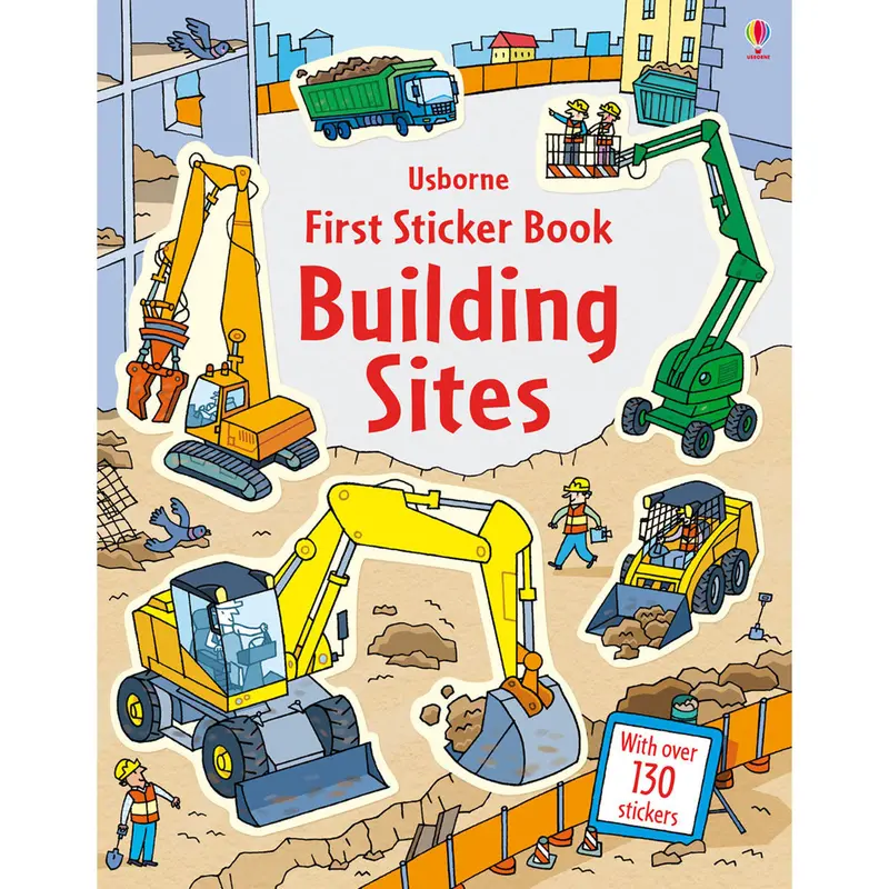 First Sticker Book: Construction & Building Sites Theme 1