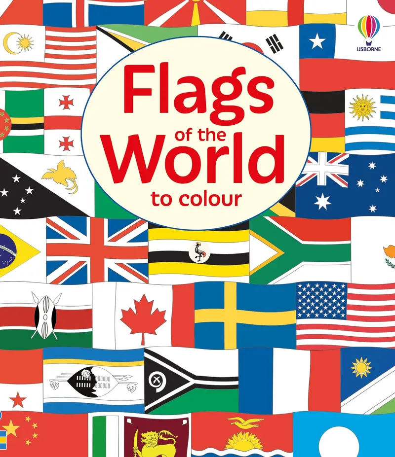 Flags Of The World Colouring Book – Educational Geography Activity 1