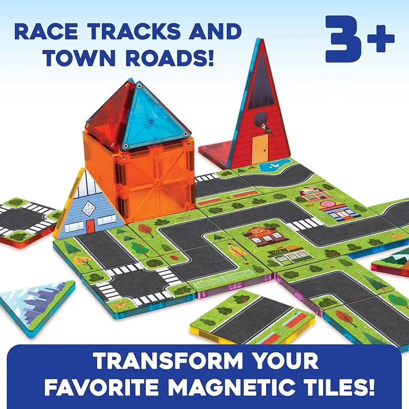 Flipformers Roads – Interlocking Magnetic Roadway Construction Set 1