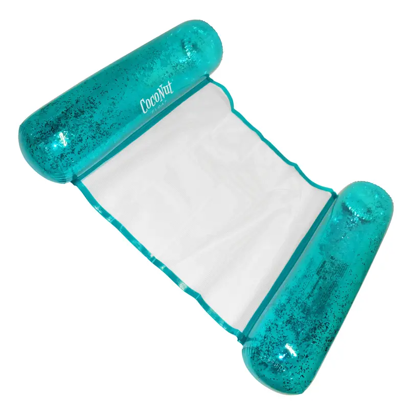 Floating Hammock Pool Lounger With Mesh Backrest 1