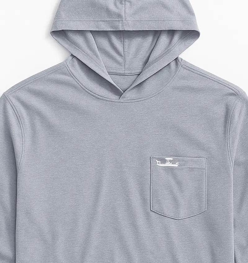 Fog Gray Skiff Dogs Ocean Flex Hoodie 1