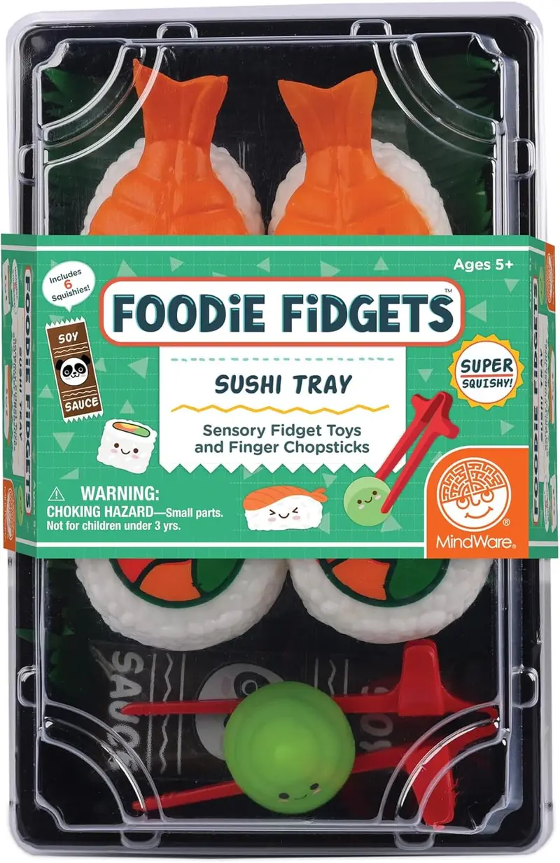 Foodie Fidget Sushi-Themed Tray For Calming Sensory Play 1