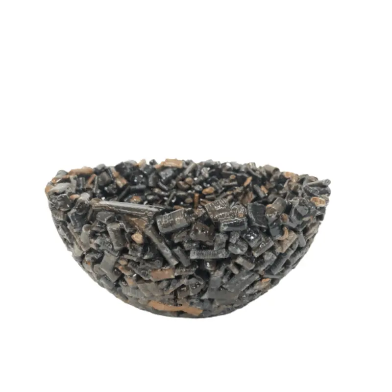 Fossil-Inspired Crinoid Stone Accent Bowl For Home Decor 1