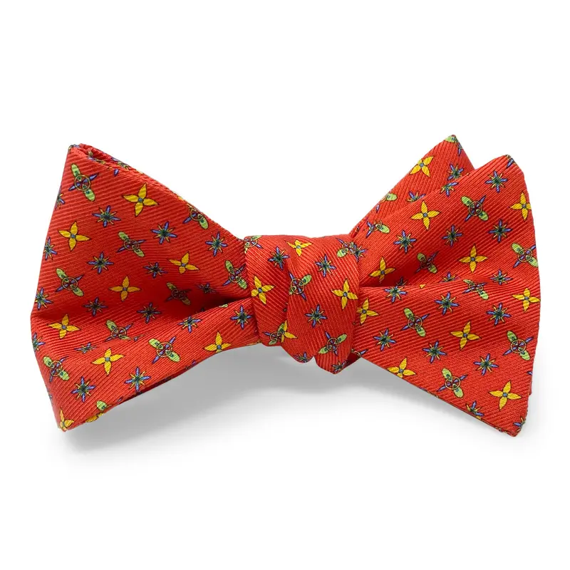 Foulard Print Bow – Red 1