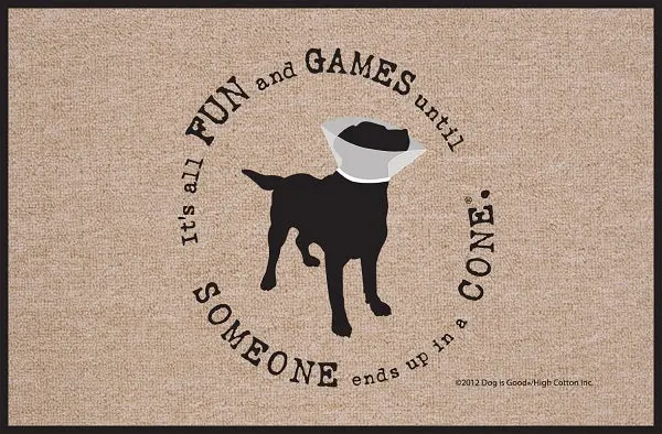 Fun, Games & Cones – Whimsical Olefin Doormat 1