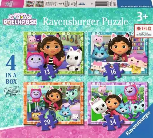 Gabby'S Dollhouse 4-In-1 Jigsaw Puzzle Set 1