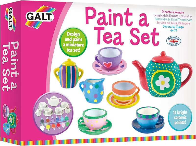 Galt Paint-A-Tea Set – Washable Art Craft Kit For Kids 1
