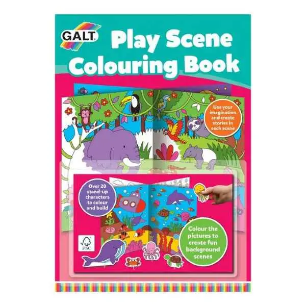 Galt Play Scene Colouring Book – Creative Story-Based Art 1